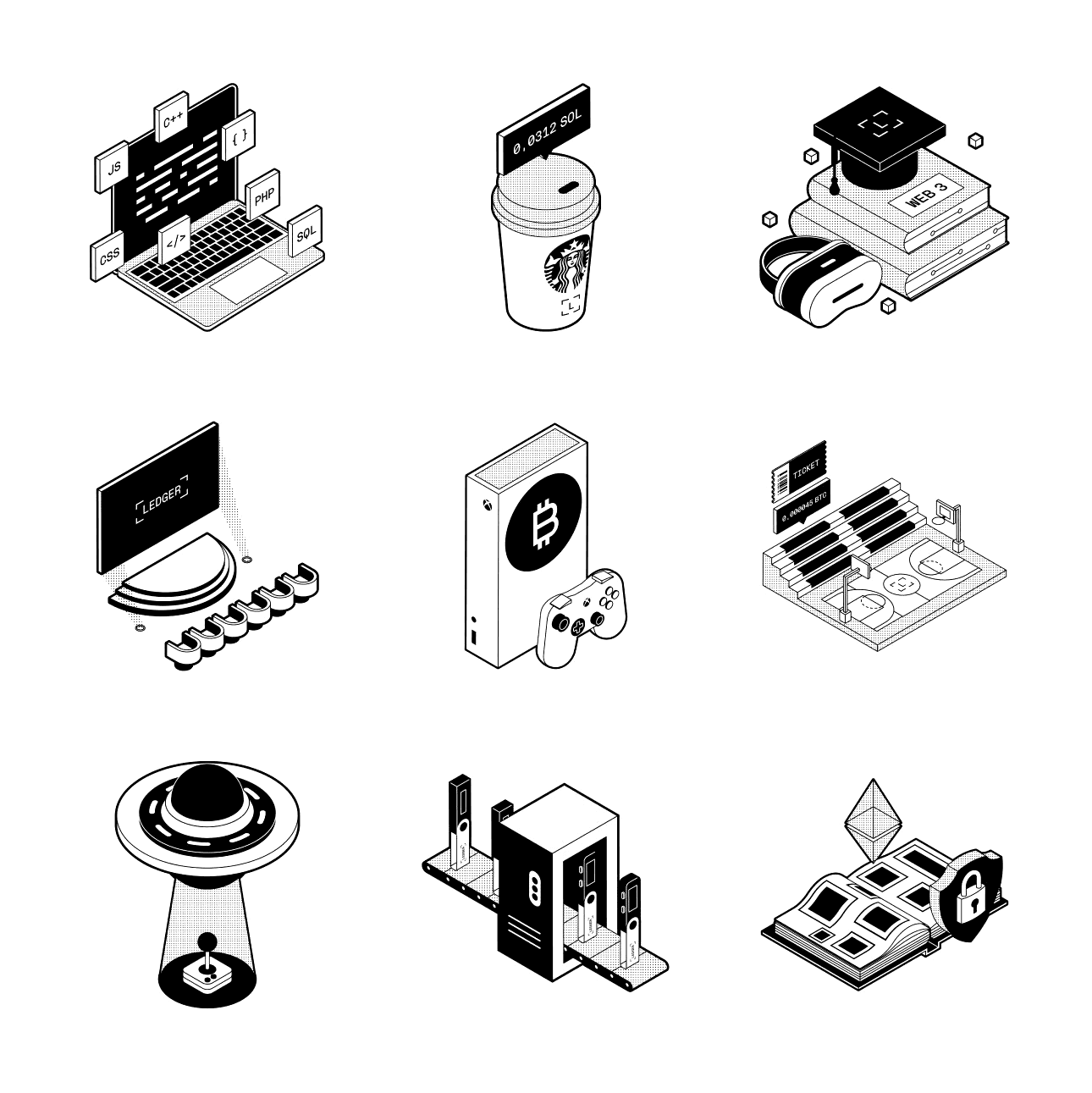 Ledger icon system